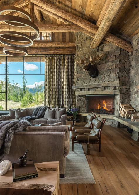44 Extremely Cozy And Rustic Cabin Style Living Rooms
