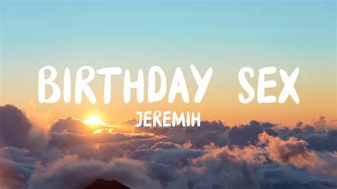 jeremih birthday sex lyrics youtube