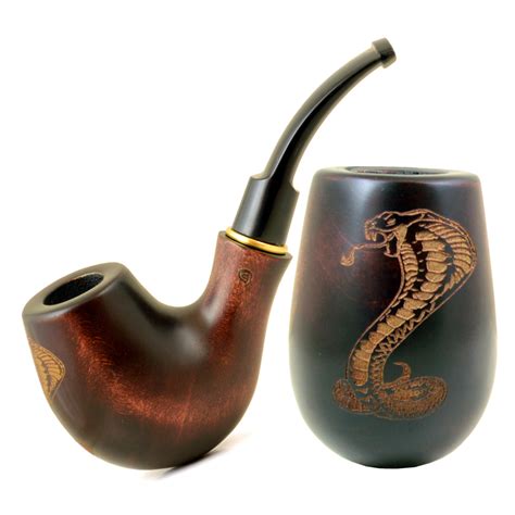 New Handmade Pear Smoking Pipe For 9mm Filter 51 13cm Cobra In