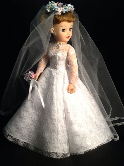 1950s Ideal Revlon Doll In Bridal Ensemble By Arlene Stakic Bride
