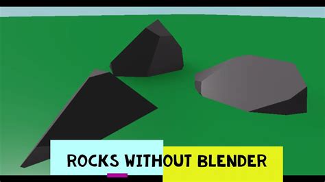 Roblox Studio Rocks No Blender Required Youtube