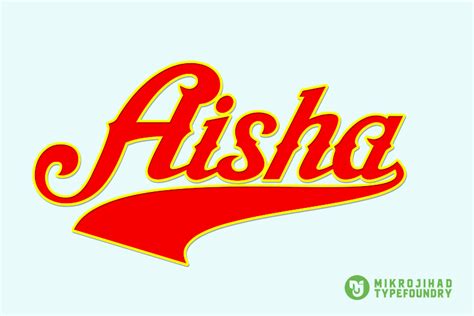 Download Aisha Script Font | Designed by Mikrojihad Font
