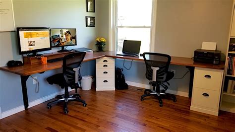 Diy Corner Desk With Filing Cabinets