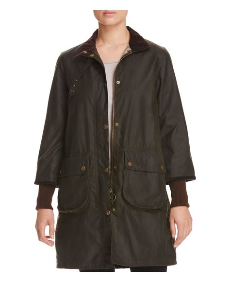 Barbour Cotton Rain Mac Long Coat 100 Exclusive Lyst