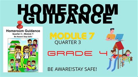 Homeroom Guidance Module Quarter Be Aware Stay Safe Translated In