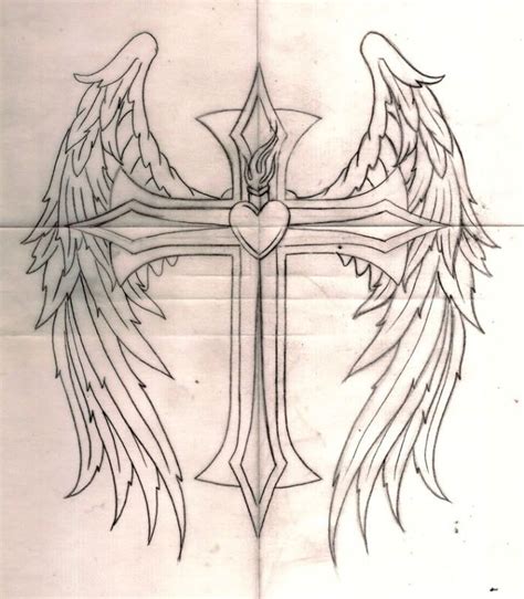Heart With Angel Wings Drawing At Getdrawings Free Download