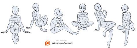 Poses Study 3 Reference Sheet By Himmely On Deviantart Anatomy