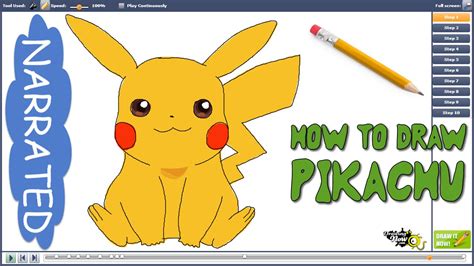How To Draw Pikachu Easy Narrated Youtube