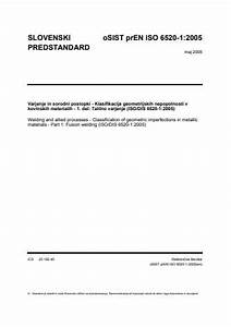 En Iso 6520 1 2007 Welding And Allied Processes Classification Of