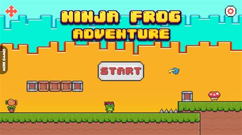 🕹️ Play Ninja Frog Adventure Game Free Online Pixelated Platforming