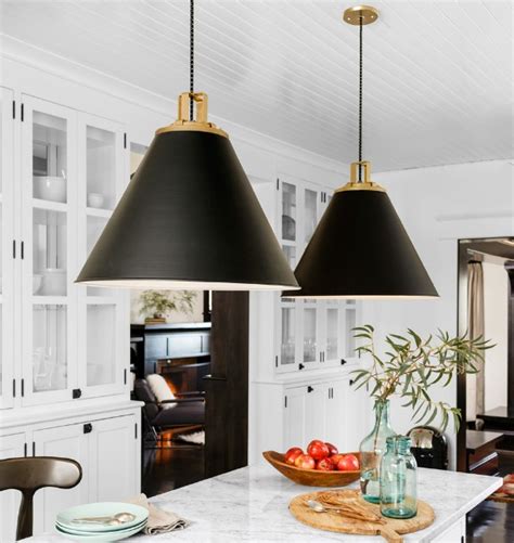 Cone Pendants New Lighting For Our Kitchen Driven By Decor