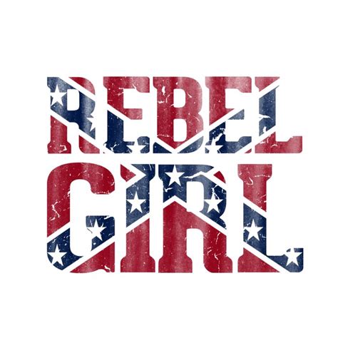 Rebel Girl Vintage Southern Confederate Flag Art Print By Rexlambo