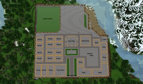 Town Plan Minecraft Project