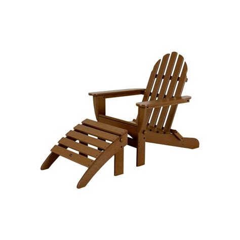 POLYWOOD Classic Teak Patio Adirondack Chair-PWS136-1-TE ... If you are wanting for home depot outdoor barn light you've come to the beautiful place.