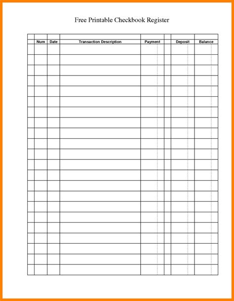 Printable General Ledger