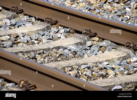 Traffic Railway Station Area Train Tracks And Railway Electrification