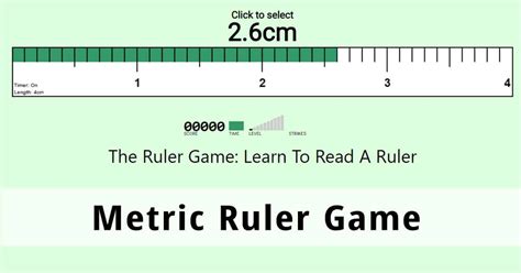 Use this game to learn and improve how you read a metric ruler. New Metric Ruler Game - Learn to read a Metric Ruler