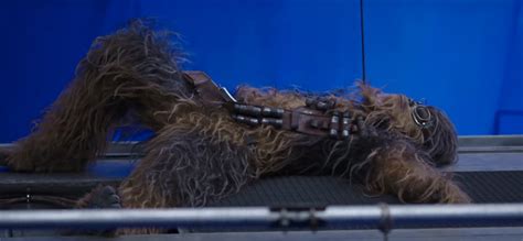 Solo A Star Wars Story Featurette Shows Chewbacca Is A Total Diva On Set