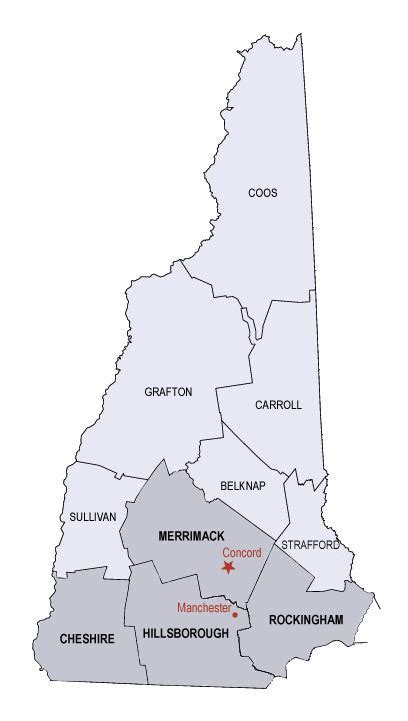 Map Of Southern New Hampshire Maping Resources