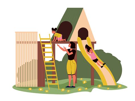 Kids Playground Illustration 4902836 Vector Art At Vecteezy