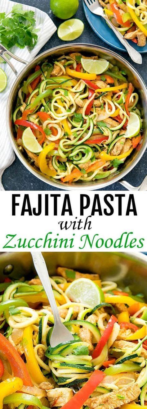 Make a big batch of these fajita veggies to enjoy throughout the making fajita vegetables is easy! One Pot Fajita Pasta with Zucchini Noodles | Recipe ...