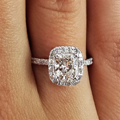 17 Carat Cushion Cut Diamond Engagement Ring Ara Diamonds