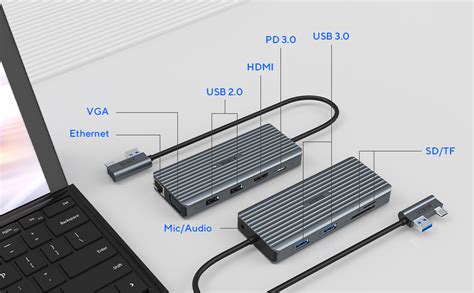 Hyrta Usb C Dock For Surface Pro 7 11 In 2 Surface Pro 7