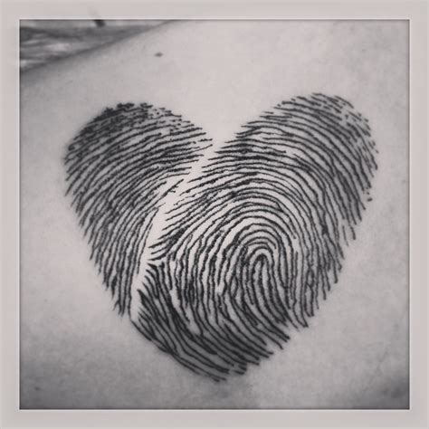 Fingerprint Heart Tattoo Tattoosbybecky