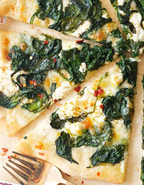 Spinach Pizza Seriously Good The Clever Meal