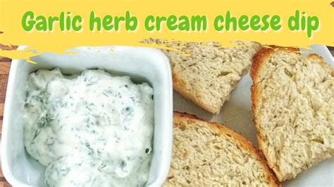 garlic and herb cheese spread garlic chive and herb cheese dip youtube