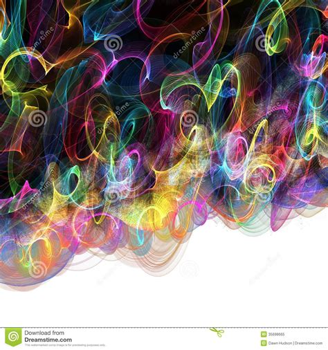 Abstract Digital Rainbow Background Stock Illustration