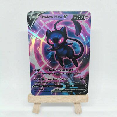 Pokemon charizard v 79 secret rare full art gold metal custom card hard metal. SHADOW Mew V-Custom Pokemon Card | eBay