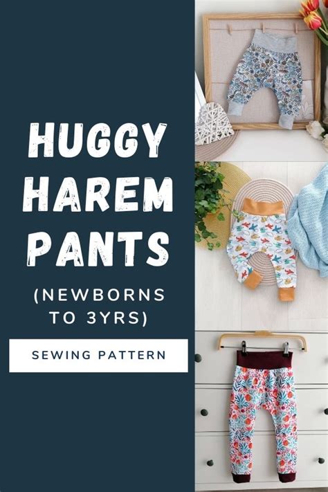 Huggy Harem Pants Sewing Pattern Newborns To 3yrs Sew Modern Kids