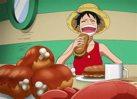 Luffy Eating  One Piece Animation