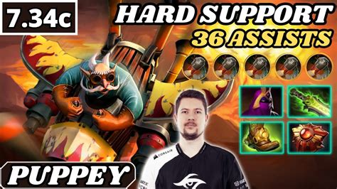 734c Puppey Gyrocopter Hard Support Gameplay 36 Assists Dota 2