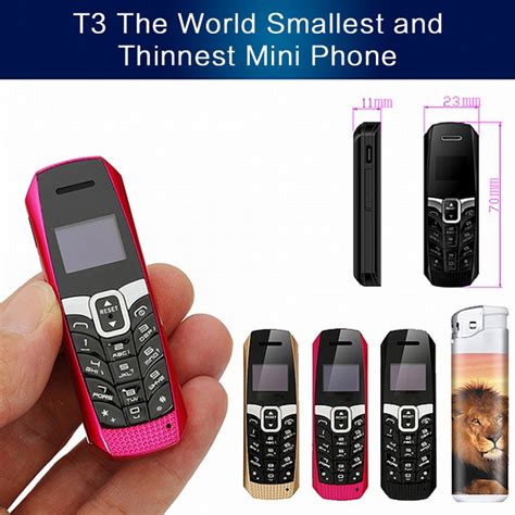 Long Cz T3 Mini Mobile Phone Smallest Thinnest Bluetooth 30 Dialer