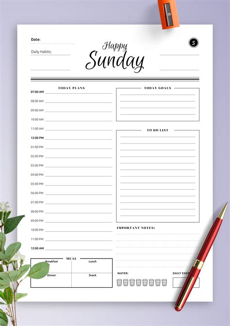 Daily Agenda Slides Template Free