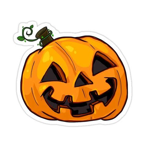 Cute Jack O Lantern Sticker By Mundanecrayon Halloween Stickers