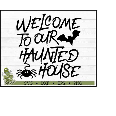 Halloween Welcome Sign Svg File Dxf Eps Png Halloween Sv Inspire