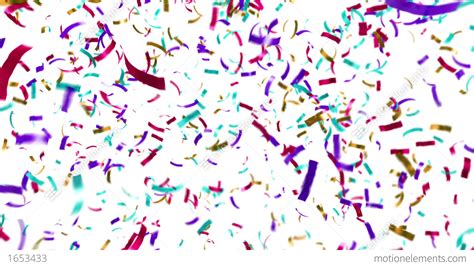 Loopable Clip Of Colorful Confetti Falling Stock Animation 1653433