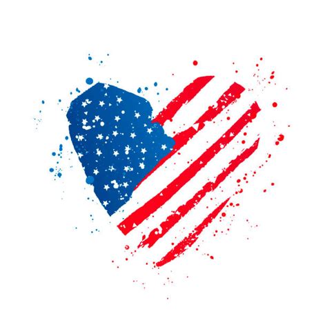 Download American Flag Heart Illustrations, Royalty-Free Vector ...