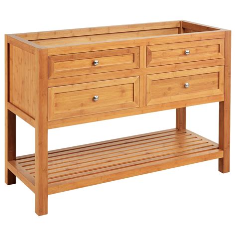 48 Thayer Bamboo Console Vanity For Rectangular Undermount Sink