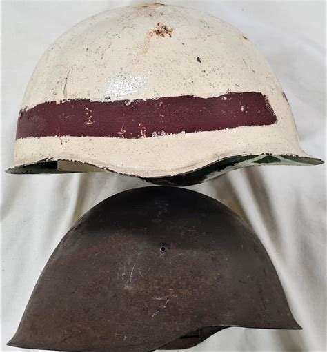 Sold Price Ww2 Steel Helmets Russian Soviet M4060 And Portuguese