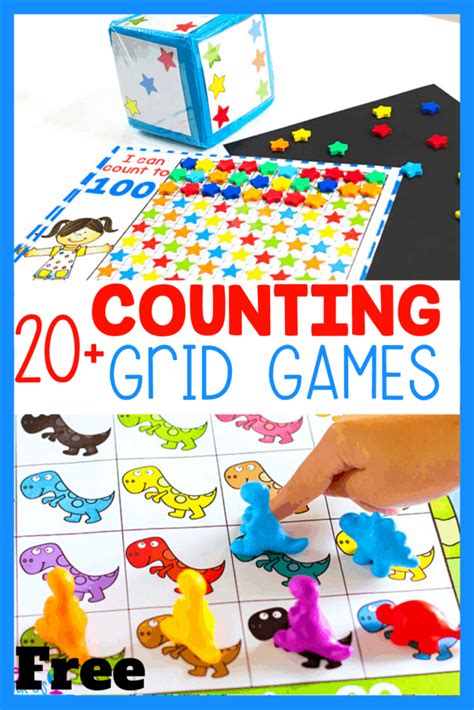 Number Grid Counting Games For Preschoolers Life Over Cs