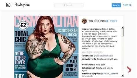 Plus Size Model Tess Hollidays Cosmopolitan Magazine Cover Stirs