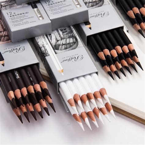 3pcs Marco Art Supplies Charcoal Sketching Pencils Art Pencils Graphite