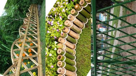 Bamboo Fence Ideas Fencing Bamboo Border Ideas For Garden Diy