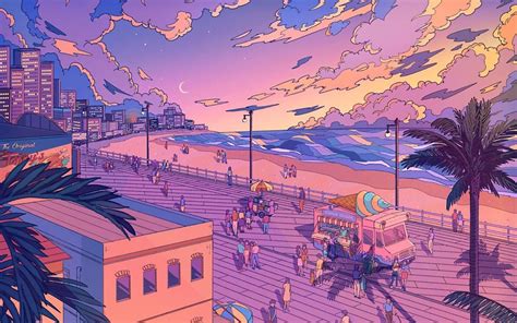 Aesthetic Beach By Midwinterdawn 2880x1800 Wallpapers Desktop