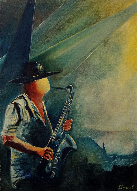 Sax Player Painting By Pol Ledent Fine Art America