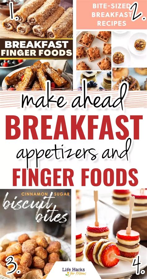 Cold Breakfast Appetizers Finger Food Ideas For A Brunch Potluck Party